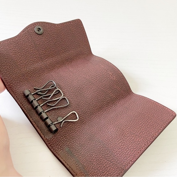 Bottega Veneta brown intrecciato leather key wallet - Picture 6 of 11